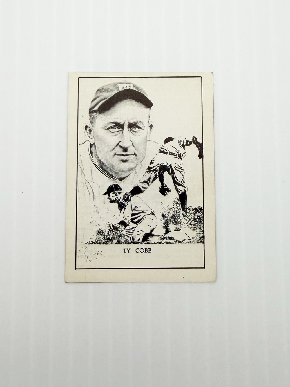 Vintage 1950 Callahan Hall of Fame Ty Cobb Baseball Trading Card